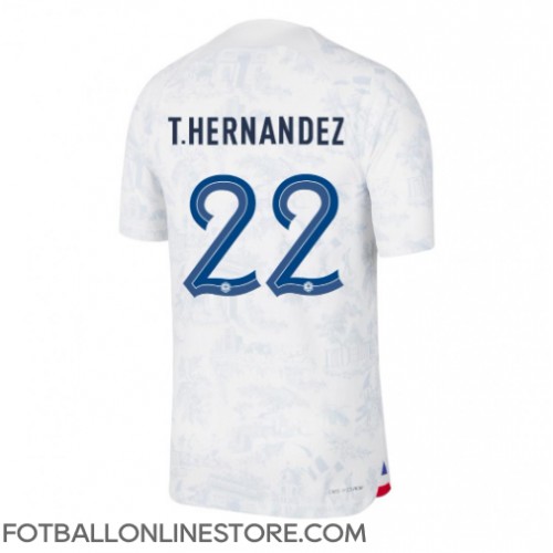 Billige Frankrike Theo Hernandez #22 Bortetrøye VM 2022 Kortermet